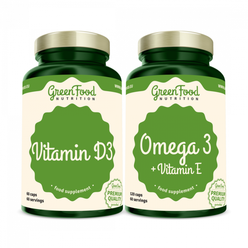 Omega 3 120 capsule + Vitamina D3 60 capsule