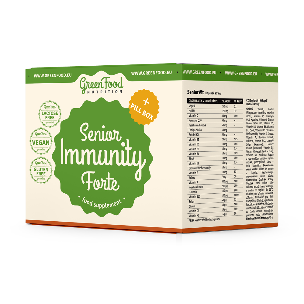 Balíček Senior Immunity Forte + Pillbox