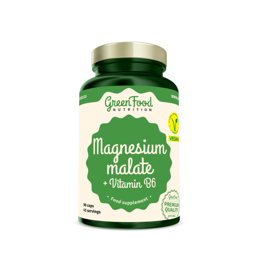 Hořčík Malát + Vitamín B6 90 kapslí