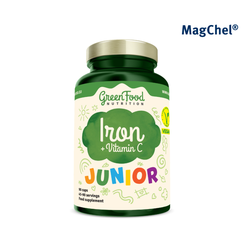 Junior Železo + Vitamín C 90 kapslí