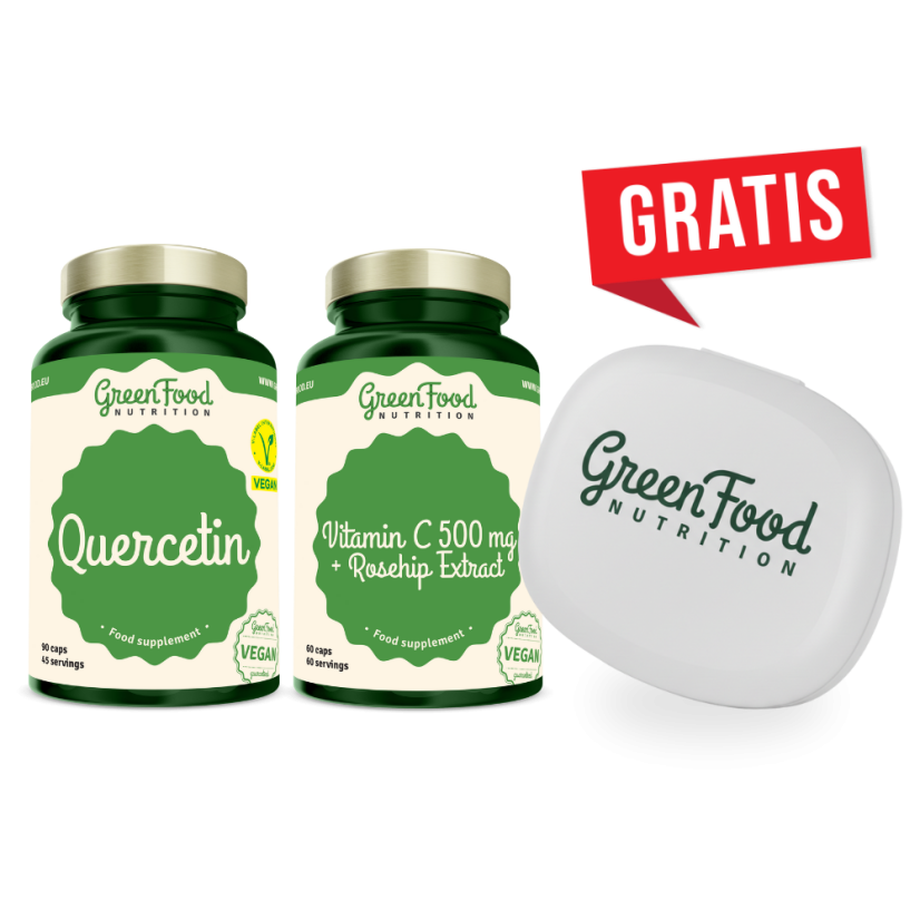 Quercetin 90 kapslí + Vitamin C 500mg 60 kapslí
