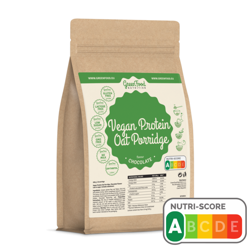 Porridge d'avena proteico vegano 500 g Porridge d'avena proteico vegano 500 g