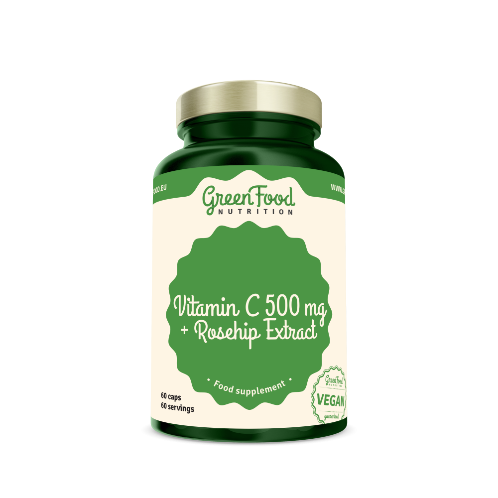 GreenFood Nutrition Vitamin C 500mg + Rosehip